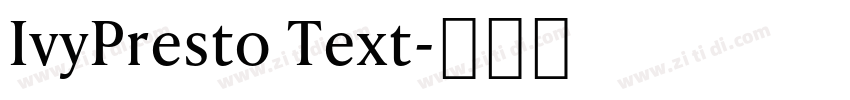 IvyPresto Text字体转换